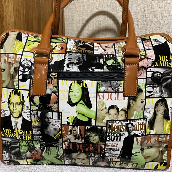 VOGUE MAGAZINE STUDDED HANDBAG - Picture 3 of 6